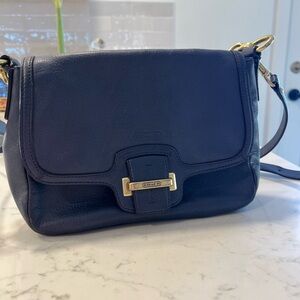 Coach Midnight Blue Leather Crossbody Bag